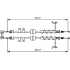BOSCH | Seilzug, Feststellbremse | 1 987 482 776