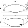 Brembo | Bremsbelagsatz, Scheibenbremse | P 85 024