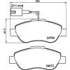 Hella Pagid | Bremsbelagsatz, Scheibenbremse | 8DB 355 019-921