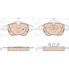 TRW | Bremsbelagsatz, Scheibenbremse | GDB1960