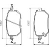 BOSCH | Bremsbelagsatz, Scheibenbremse | 0 986 494 366