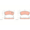 TRW | Bremsbelagsatz, Scheibenbremse | GDB1139