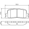 BOSCH | Bremsbelagsatz, Scheibenbremse | 0 986 494 359