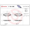 Brembo | Bremsbelagsatz, Scheibenbremse | P 56 038