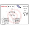 Brembo | Bremsbelagsatz, Scheibenbremse | P 23 177