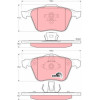 TRW | Bremsbelagsatz, Scheibenbremse | GDB1576