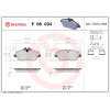 Brembo | Bremsbelagsatz, Scheibenbremse | P 06 034