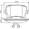 BOSCH | Bremsbelagsatz, Scheibenbremse | 0 986 494 626
