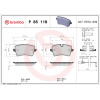 Brembo | Bremsbelagsatz, Scheibenbremse | P 85 118