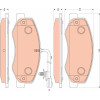 TRW | Bremsbelagsatz, Scheibenbremse | GDB1885