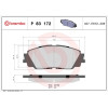 Brembo | Bremsbelagsatz, Scheibenbremse | P 83 172