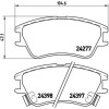 Brembo | Bremsbelagsatz, Scheibenbremse | P 30 027