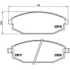 Brembo | Bremsbelagsatz, Scheibenbremse | P 54 027