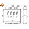 NRF | Wärmetauscher, Innenraumheizung | ohne Rohr | 54279