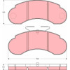 TRW | Bremsbelagsatz, Scheibenbremse | GDB1114
