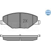 Meyle | Bremsbelagsatz, Scheibenbremse | 025 256 8118