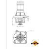 NRF | Thermostat, Kühlmittel | 725046