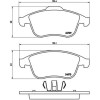 Brembo | Bremsbelagsatz, Scheibenbremse | P 68 045