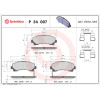 Brembo | Bremsbelagsatz, Scheibenbremse | P 34 007