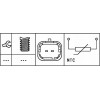 Hella | Sensor, Kühlmitteltemperatur | 6PT 009 309-431