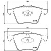 Brembo | Bremsbelagsatz, Scheibenbremse | P 86 018