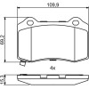 BOSCH | Bremsbelagsatz, Scheibenbremse | 0 986 494 708