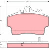 TRW | Bremsbelagsatz, Scheibenbremse | GDB1394