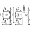 BOSCH | Bremsbelagsatz, Scheibenbremse | 0 986 494 550