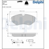 Delphi | Bremsbelagsatz, Scheibenbremse | LP2039