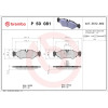 Brembo | Bremsbelagsatz, Scheibenbremse | P 50 081