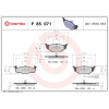 Brembo | Bremsbelagsatz, Scheibenbremse | P 85 071