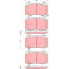 TRW | Bremsbelagsatz, Scheibenbremse | GDB3381