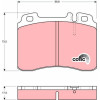 TRW | Bremsbelagsatz, Scheibenbremse | GDB962