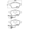 Hella Pagid | Bremsbelagsatz, Scheibenbremse | 8DB 355 008-411