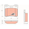 TRW | Bremsbelagsatz, Scheibenbremse | GDB1276