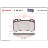 Brembo | Bremsbelagsatz, Scheibenbremse | P 50 077