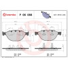 Brembo | Bremsbelagsatz, Scheibenbremse | P 06 066