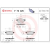 Brembo | Bremsbelagsatz, Scheibenbremse | P 79 029