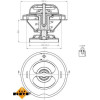 NRF | Thermostat, Kühlmittel | 725068