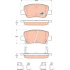TRW | Bremsbelagsatz, Scheibenbremse | GDB4175