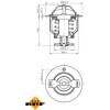 NRF | Thermostat, Kühlmittel | 725119