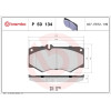 Brembo | Bremsbelagsatz, Scheibenbremse | P 50 134