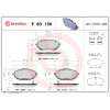 Brembo | Bremsbelagsatz, Scheibenbremse | P 83 150