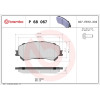 Brembo | Bremsbelagsatz, Scheibenbremse | P 68 067