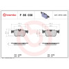 Brembo | Bremsbelagsatz, Scheibenbremse | P 86 030