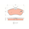TRW | Bremsbelagsatz, Scheibenbremse | GDB1496