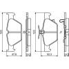 BOSCH | Bremsbelagsatz, Scheibenbremse | 0 986 494 836