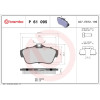 Brembo | Bremsbelagsatz, Scheibenbremse | P 61 095