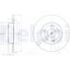 Delphi | Bremsscheibe | BG3840