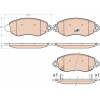 TRW | Bremsbelagsatz, Scheibenbremse | GDB2006